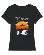 Believer Întâlnire Epică Tricou mânecă scurtă guler larg fitted Damă Expresser