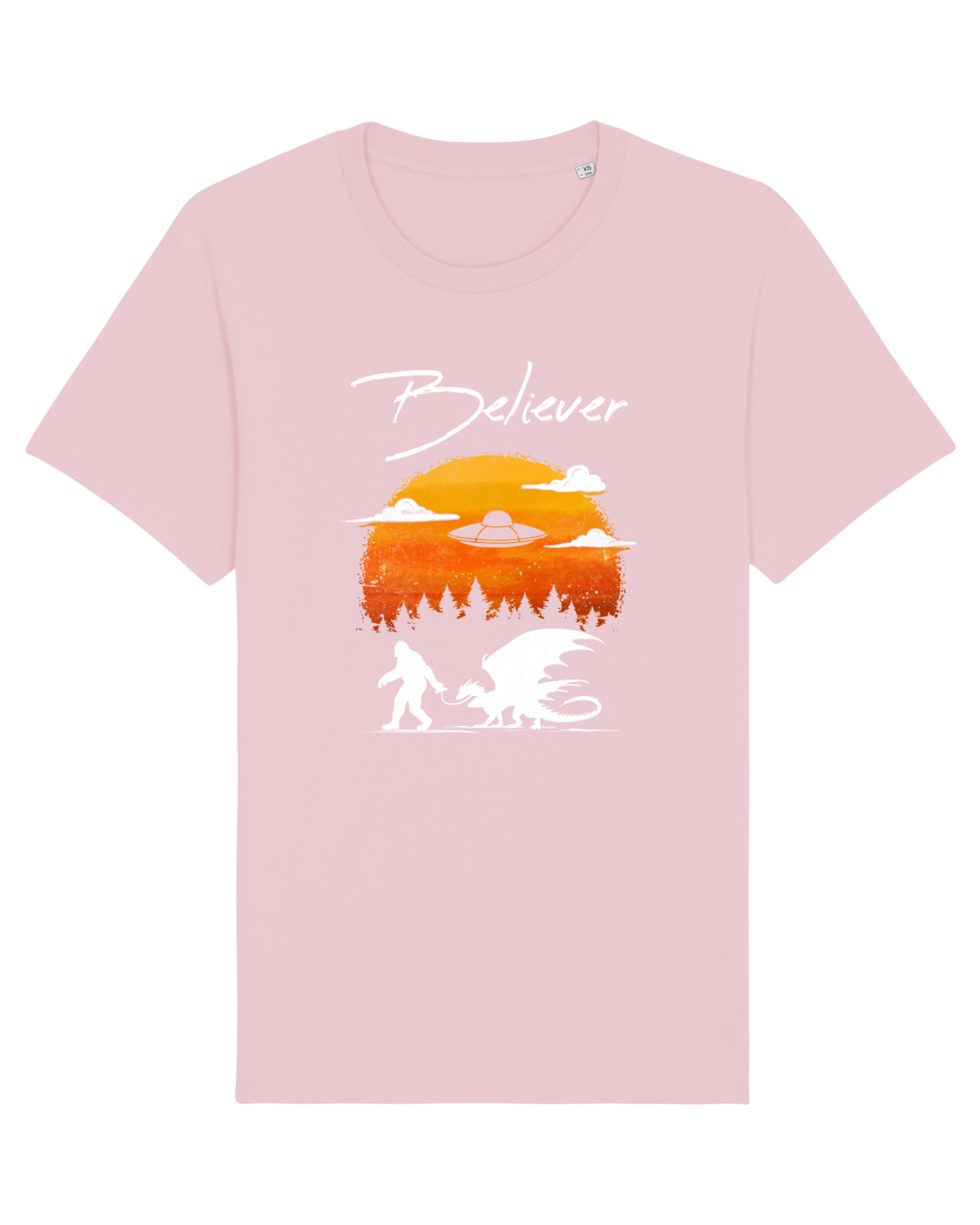 Tricou mânecă scurtă Unisex Rocker Cotton Pink