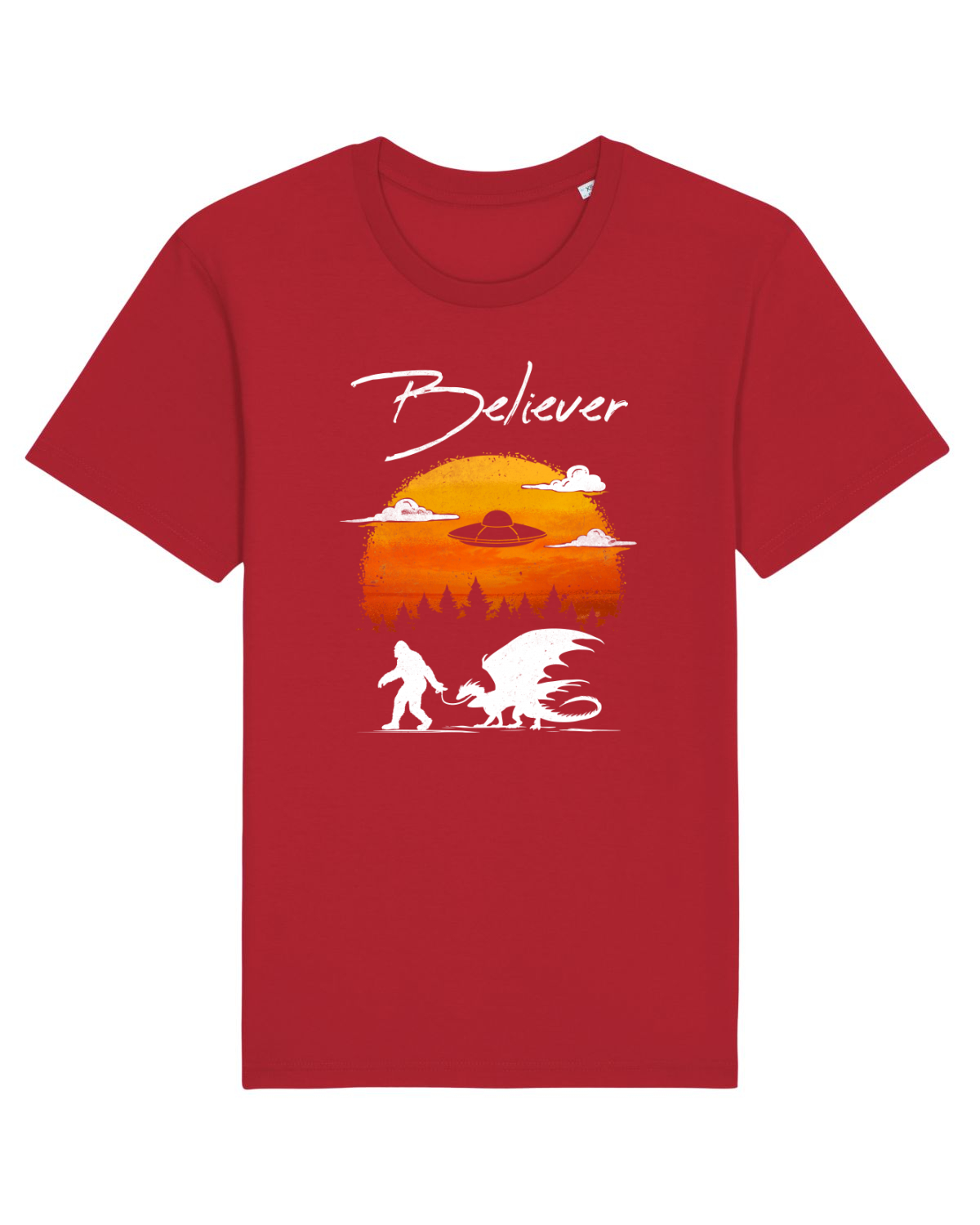 Tricou mânecă scurtă Unisex Rocker Red