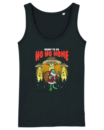 Santa Alien Funny Mos Craciun Black