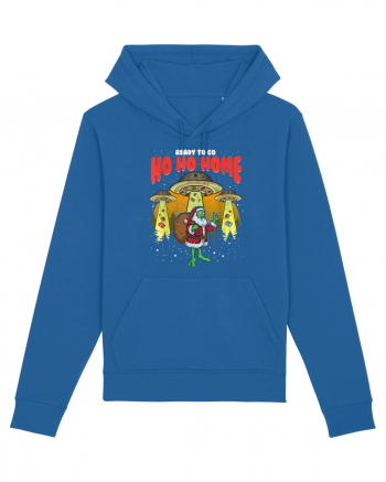 Santa Alien Funny Mos Craciun Royal Blue