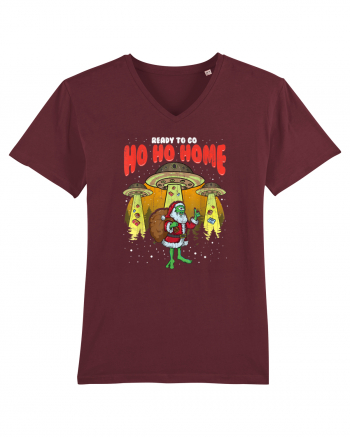 Santa Alien Funny Mos Craciun Burgundy