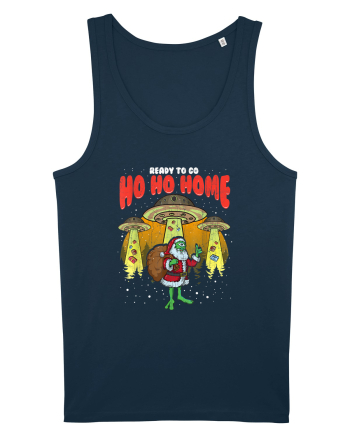 Santa Alien Funny Mos Craciun Navy