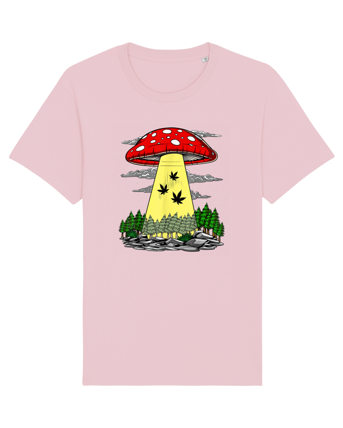 Tricou mânecă scurtă Unisex Rocker Cotton Pink