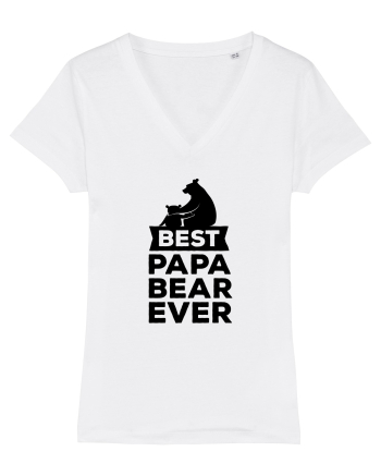 Best Papa Bear White