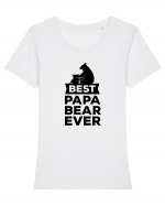 Best Papa Bear Tricou mânecă scurtă guler larg fitted Damă Expresser