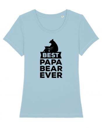 Best Papa Bear Sky Blue