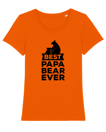 Best Papa Bear Bright Orange