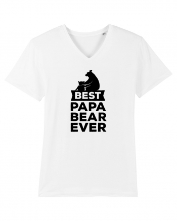 Best Papa Bear White