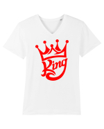 King Tricou mânecă scurtă guler V Bărbat Presenter