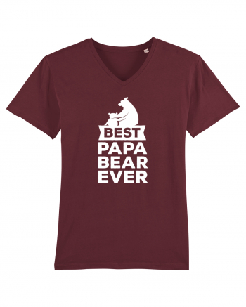 Best Papa Bear Burgundy