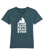 Best Papa Bear Tricou mânecă scurtă guler V Bărbat Presenter