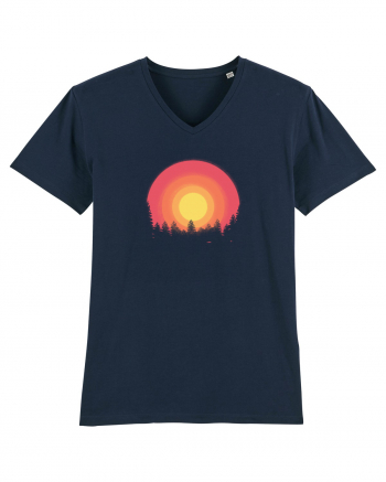 Forest Sunset French Navy