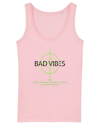 BAD VIBES TEE 21 Cotton Pink