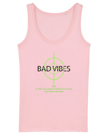 BAD VIBES TEE 21 Cotton Pink