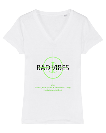 BAD VIBES TEE 21 White