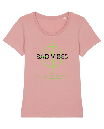 BAD VIBES TEE 21 Canyon Pink