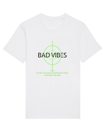 BAD VIBES TEE 21 White