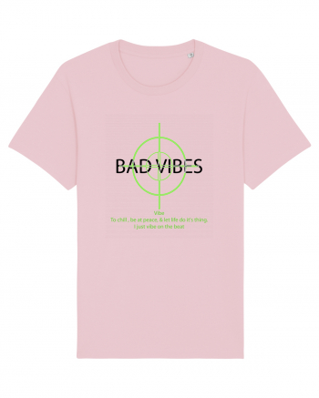 BAD VIBES TEE 21 Cotton Pink
