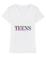TEEN ANGELS TEE 21 Tricou mânecă scurtă guler V Damă Evoker
