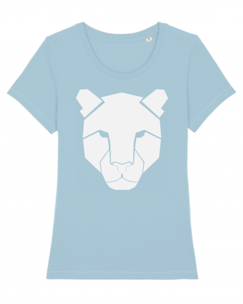 Leopard Head Sky Blue