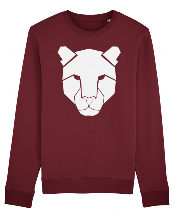 Leopard Head Burgundy