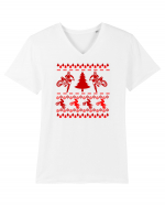 Enduro Christmas Tricou mânecă scurtă guler V Bărbat Presenter