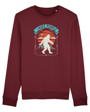 BIGFOOT I Hate People Burgundy