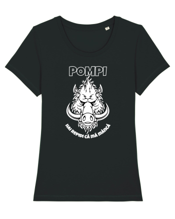 Pompi White Black