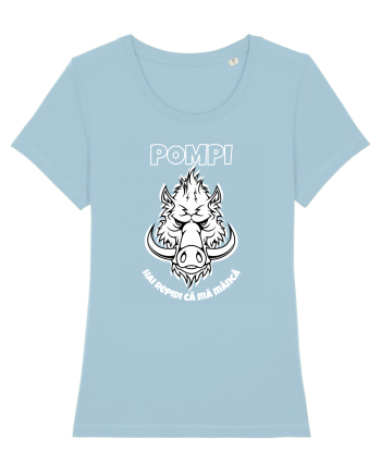 Pompi White Sky Blue