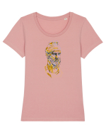 Cap de Dac 1. Tricou mânecă scurtă guler larg fitted Damă Expresser