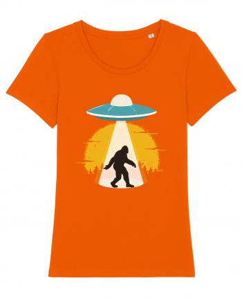 BIGFOOT UFO Abduction Bright Orange