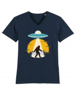 BIGFOOT UFO Abduction Tricou mânecă scurtă guler V Bărbat Presenter