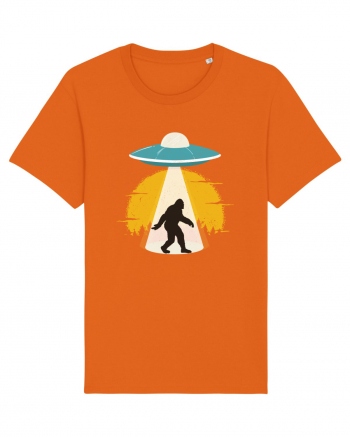 BIGFOOT UFO Abduction Bright Orange