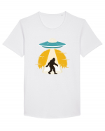 BIGFOOT UFO Abduction Tricou mânecă scurtă guler larg Bărbat Skater