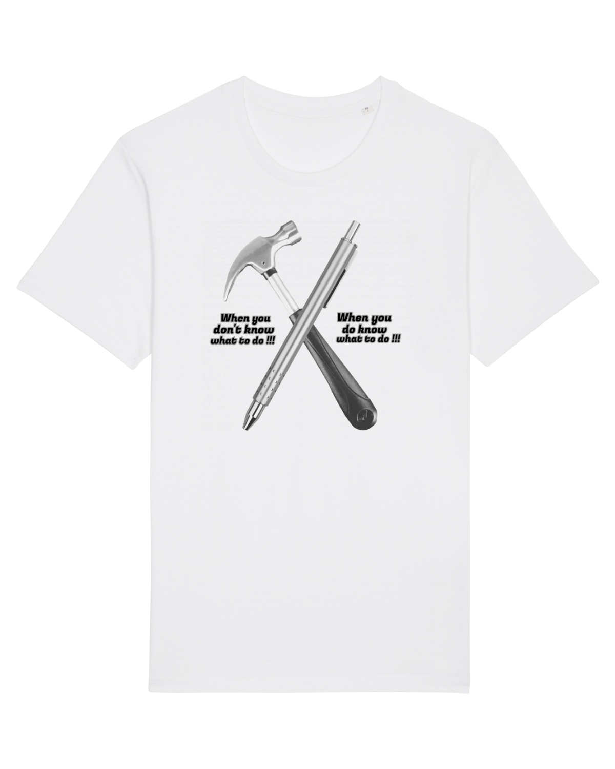Tricou mânecă scurtă Unisex Rocker White