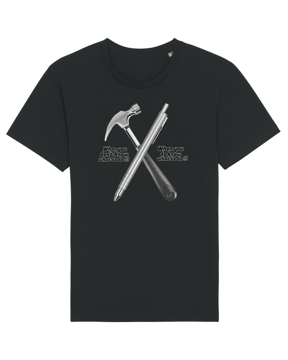 Tricou mânecă scurtă Unisex Rocker Black
