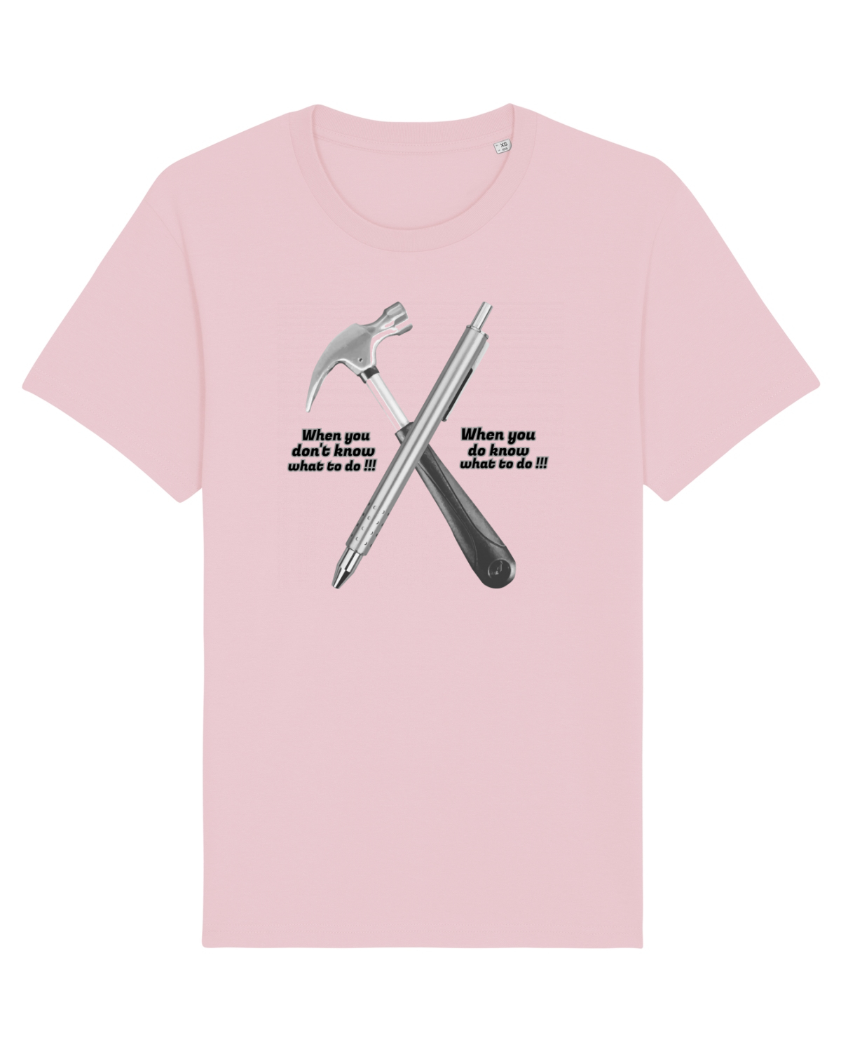 Tricou mânecă scurtă Unisex Rocker Cotton Pink