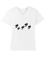 Manga SFX (gogogo) Tricou mânecă scurtă guler V Bărbat Presenter
