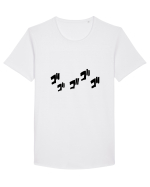 Manga SFX (gogogo) Tricou mânecă scurtă guler larg Bărbat Skater