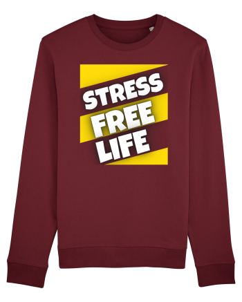 Stress Free Life Burgundy