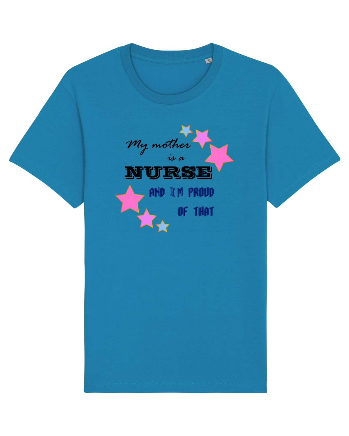 Tricou mânecă scurtă Unisex Rocker Azur