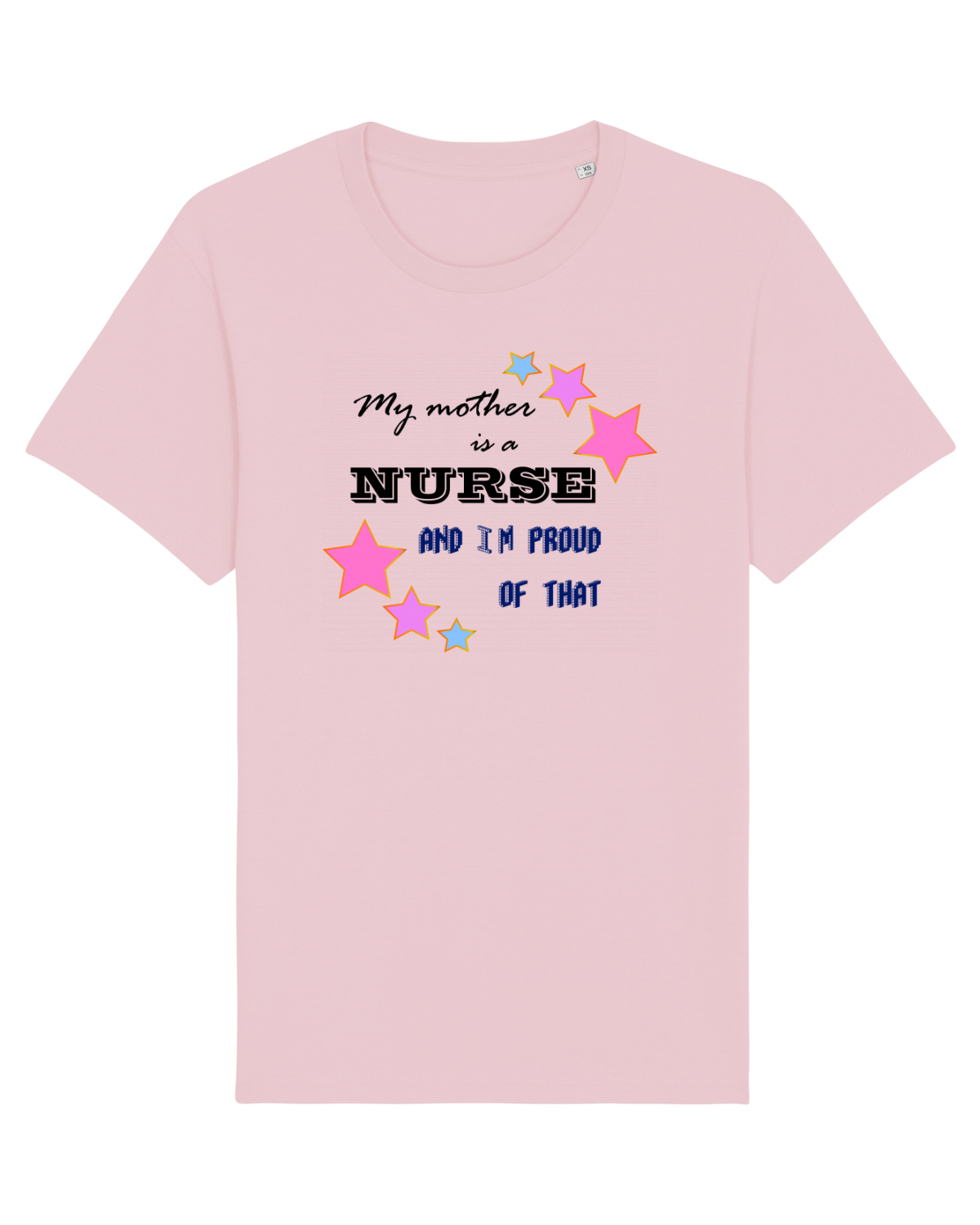 Tricou mânecă scurtă Unisex Rocker Cotton Pink