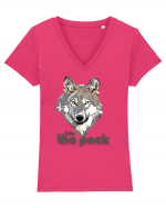 join the pack Tricou mânecă scurtă guler V Damă Evoker