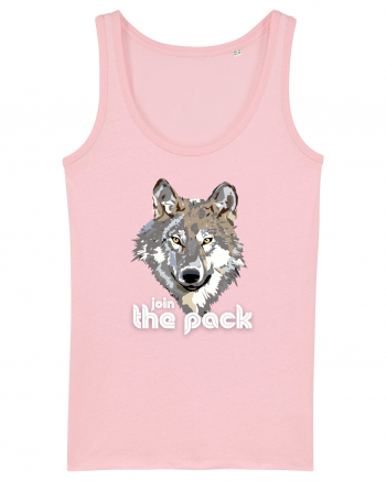 Join the pack ! white Cotton Pink