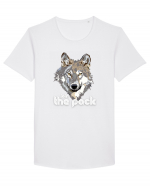 Join the pack ! white Tricou mânecă scurtă guler larg Bărbat Skater