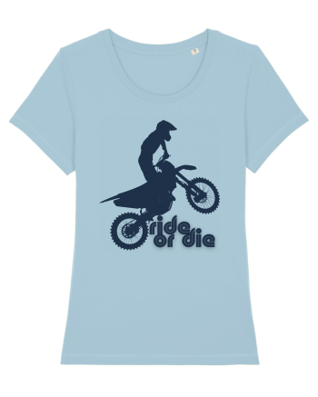 Ride or die - motocross Sky Blue