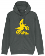 Ride or die - motocross - yellow Hanorac cu fermoar Unisex Connector