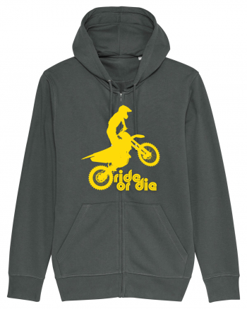 Ride or die - motocross - yellow Anthracite