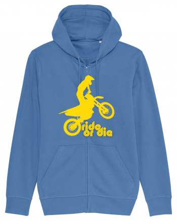 Ride or die - motocross - yellow Bright Blue